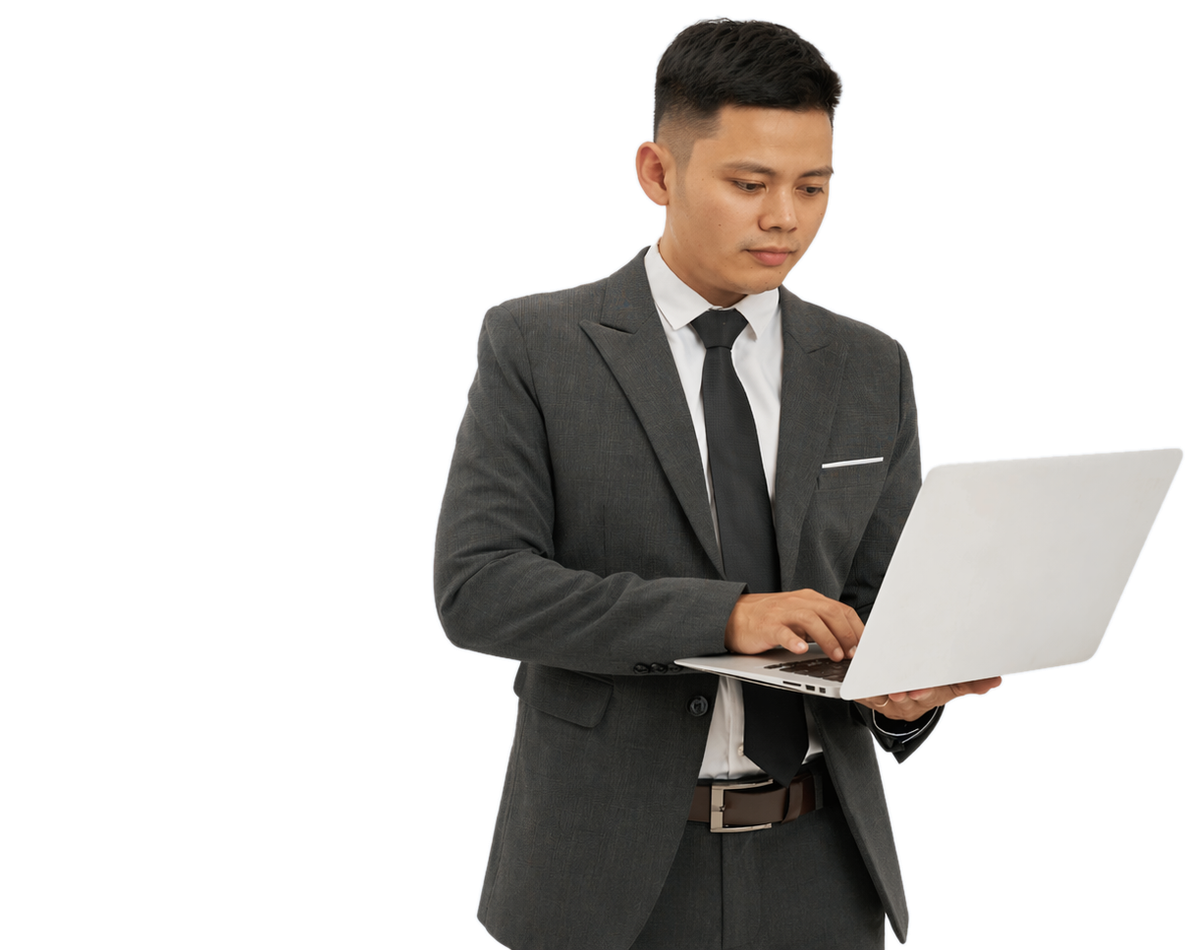 Business professional using MyNetLayers self-serve portal